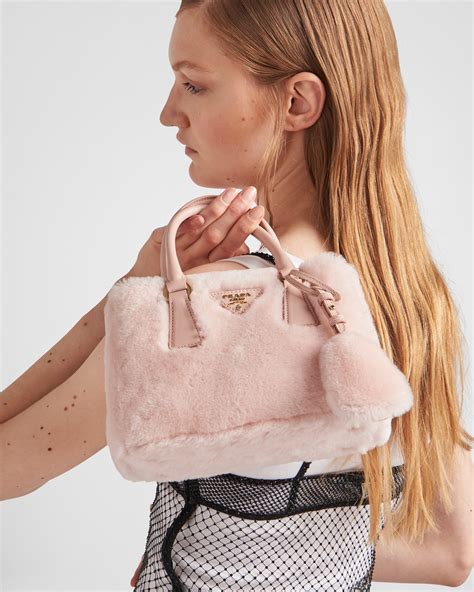 prada galleria shearling|Orchid Pink Prada Galleria Shearling Mini.